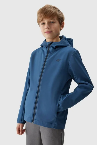 Dětská chlapecká softshell bunda NeoDry 5000 - Modrá 4F