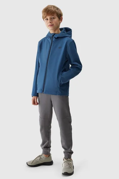 Dětská chlapecká softshell bunda NeoDry 5000 - Modrá 4F