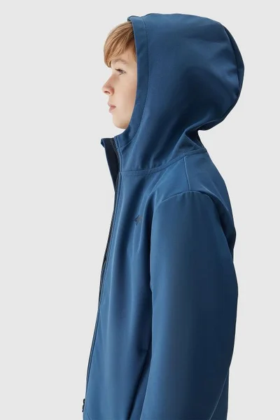 Dětská chlapecká softshell bunda NeoDry 5000 - Modrá 4F