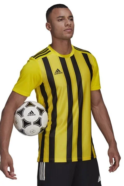 Žluto-černé pánské tričko Adidas Striped 21 JSY M GV1378