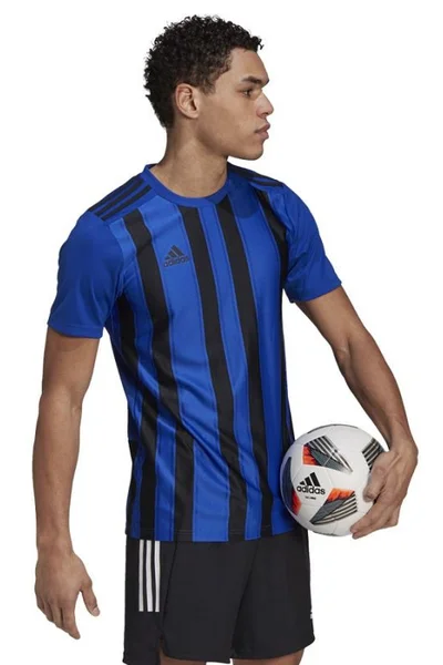 Modro-černé pruhované tričko pánské Adidas 21 JSY M GV1380
