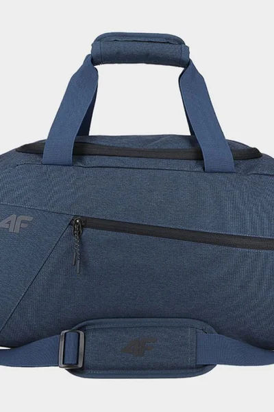 Sportovní taška s vnějšími kapsami a nastavitelným ramenním popruhem - 4F