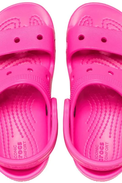 Crocs Klasické dětské sandály růžové s antibakteriálním vnitřkem