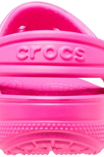 Crocs Klasické dětské sandály růžové s antibakteriálním vnitřkem