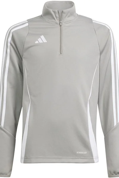 ADIDAS Dětská Fotbalová Mikina Tiro Training Top Šedá