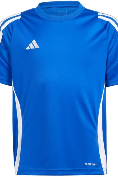 Dětské tričko adidas Tiro Jersey modré - krátký rukáv