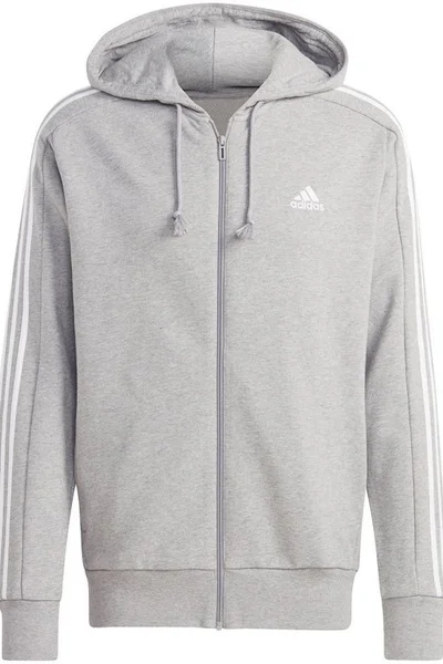 Pánská mikina Adidas Essentials French Terry 3-Stripes Full-Zip Hoodie