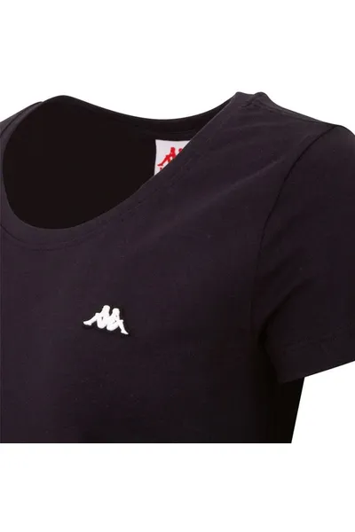 Dámské černé tričko Kappa Halina W 308000 19-4006