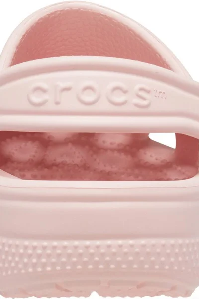 Crocs Dřeváky pro děti růžové s rotujícím popruhem