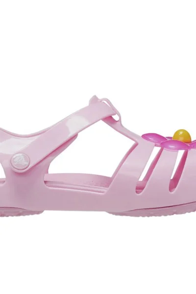 Kouzelné dívčí růžové sandály Crocs Isabela Charm