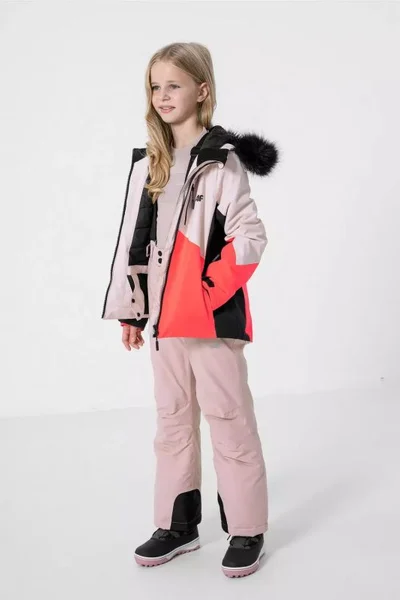 Lyžařská bunda 4F pro dívky s membránou NEO DRY