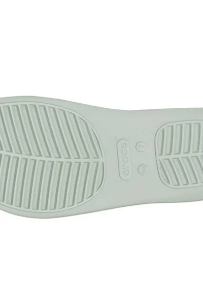 Letní dámské žabky Crocs Free Feel Light Green