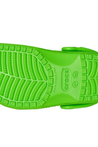 Crocs dětské dřeváky Classic Dinosaur green