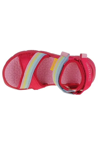 Růžové dětské sandály Kappa Jalua K Jr 260945K-2222
