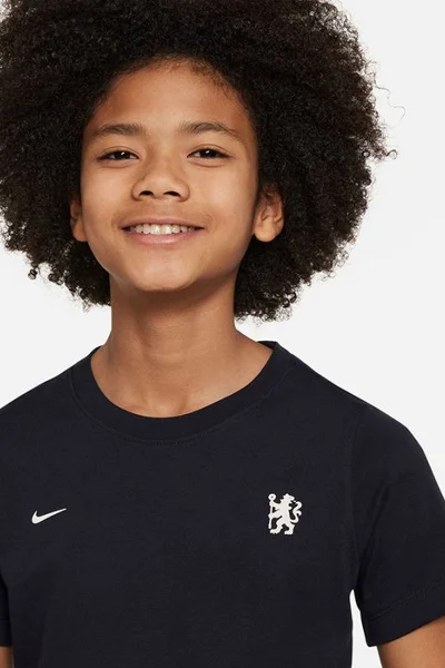 Juniorské tričko FC Chelsea Nike tmavě modré s krátkým rukávem