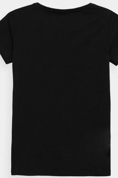 Černé dámské tričko 4F W NOSH4-TSD353 20S