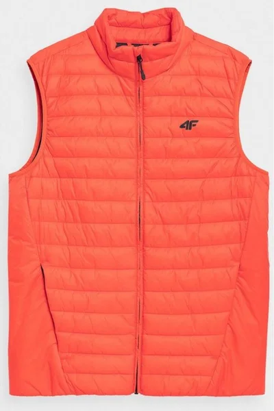 Pánská oranžová péřová vesta - 4F