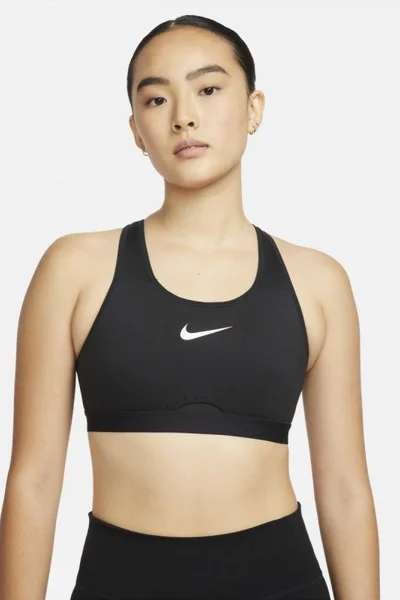 Sportovní podprsenka Nike Dri-FIT Swoosh Černá