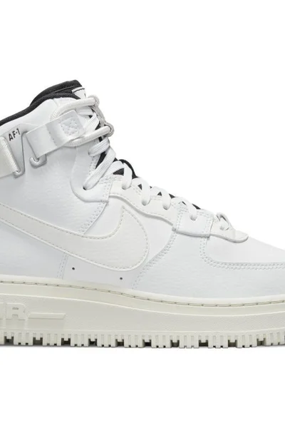 NIKE Dámské Vysoké Boty Air Force Utility - Bílé Kůže