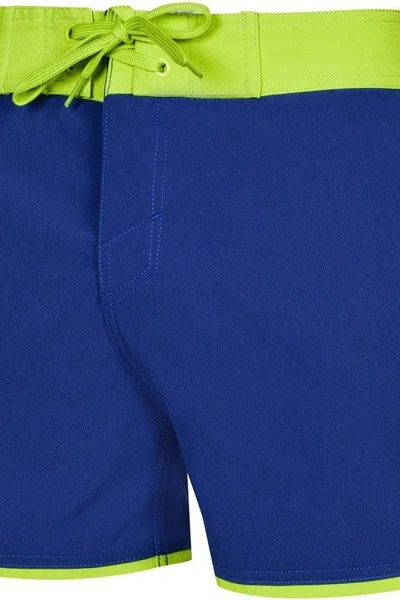 Plavecké šortky Axel - Tmavě modrá-zelená Aqua-Speed