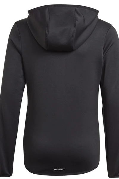 Černá mikina pro dívky s kapucí Adidas Designed 2 Move