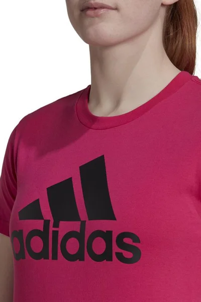 Dámské červené tričko Big Logo Adidas