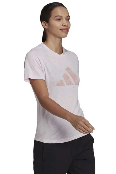 Růžové dámské tričko Adidas Winrs 3.0 Tee W HE1706