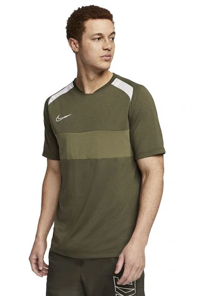 Pánské tréninkové khaki tričko Nike Dry Academy TOP SS SA M BQ7352 325