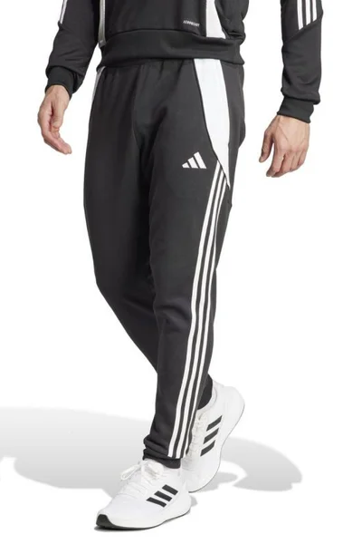 Kalhoty adidas Tiro pánské černobílé s kapsami na zip