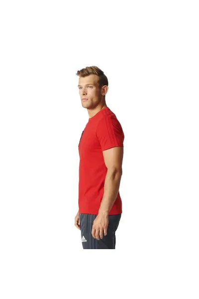Červené pánské tričko Adidas Tiro17 Tee M BQ2658