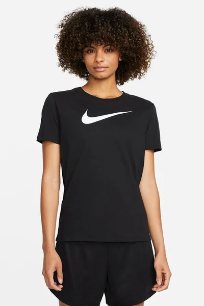 Dámské černé tričko Nike DF Swoosh