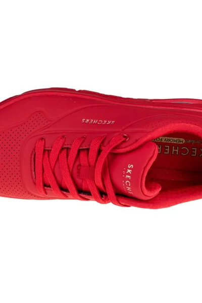 Červené dámské sportovní boty Skechers Uno-Stand on Air