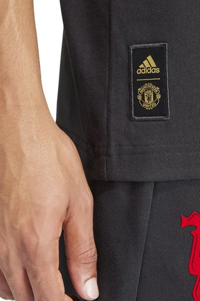 Adidas Pánské Tričko Manchester United Šedé Krátký Rukáv