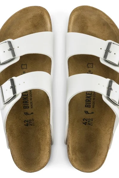 Žabky Birkenstock Arizona BS W - bílé - anatomické - unisex