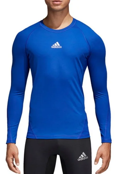 Pánské modré termo tričko Adidas