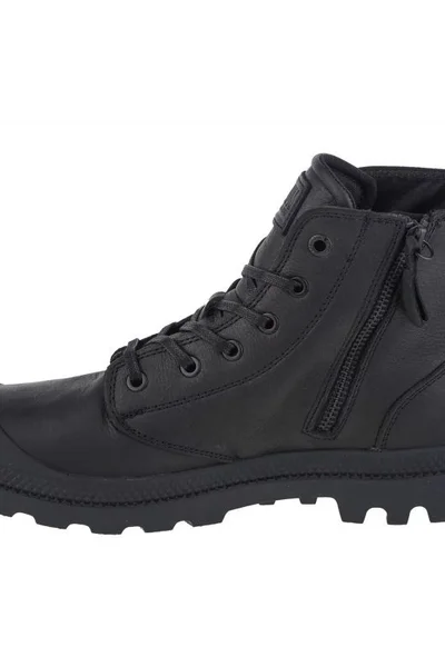 Černé kotníkové boty Palladium Pampa Zip Lth pro muže