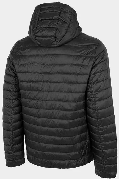 Pánská černá bunda s kapucí od 4F