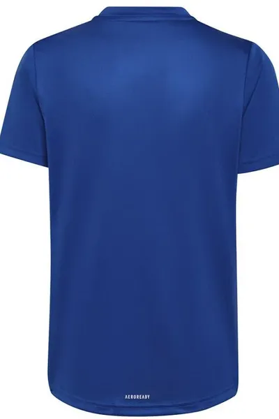Modré dětské tričko Adidas Jr HE9329