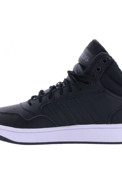 Adidas Hoops Mid Wtr M - Pánské sportovní boty v černé barvě