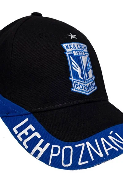 ADIDAS baseballová čepice Lech Poznaň černá s kšiltem