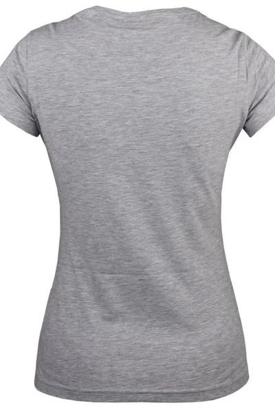 Dámské šedé tričko s hlubokým výstřihem 4F
