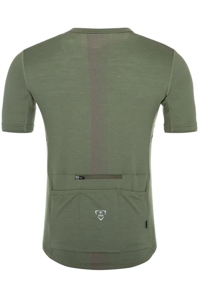 Pánský cyklo dres Merino khaki - Kilpi