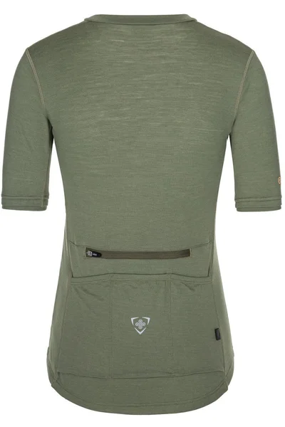 Dámský merino cyklo dres khaki - Kilpi