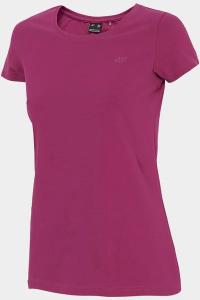 Tmavě růžové dámské tričko 4F W H4L22-TSD350 53S