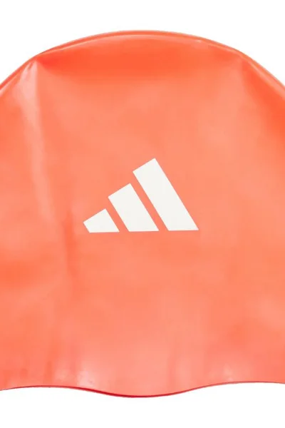 Plavecká čepice adidas 3-Stripes Jr oranžová