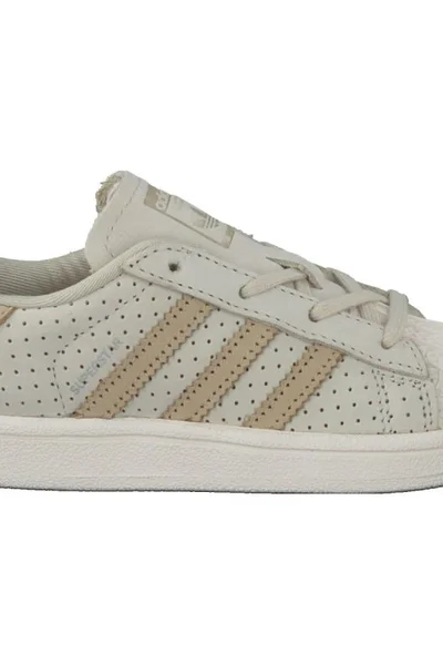 Adidas Originals Superstar dětská obuv béžová