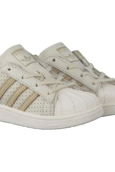 Adidas Originals Superstar dětská obuv béžová