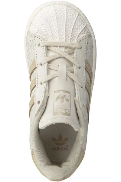 Adidas Originals Superstar dětská obuv béžová