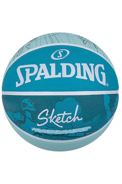 Modrý venkovní basketbalový míč Spalding Tough
