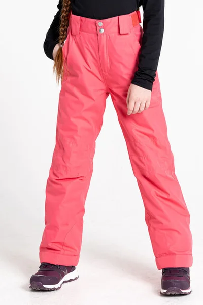 Růžové lyžařské kalhoty pro děti s voděodolnou membránou Dare2B
